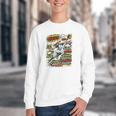 Softball Outfielder Best Traits Brave Retro Comic Book Art Premium Tri-Blend Youth Crewneck Sweatshirt