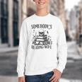 Somebody's Smut Reading Wife Smutty Book Lovers Youth Crewneck Sweatshirt