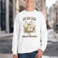 Stay At My Pad And Read Books Frog Introvert Reading Youth Crewneck Sweatshirt