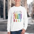 Subtle Floral Foxglove Daisy Tulip Book Lover Youth Crewneck Sweatshirt