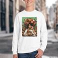 History Month Black Afro Girl Women Book Lovers Floral Youth Crewneck Sweatshirt