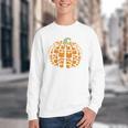 Vintage Book Pumpkin Autumn Fall Librarians Bookworm Teacher Youth Crewneck Sweatshirt