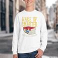 Wake Up Smarter Librarian Book Stack Premium Tri-Blend Youth Crewneck Sweatshirt
