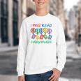 I Will Read Books Everywhere Across America Child Readers Youth Crewneck Sweatshirt