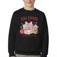 100th Day Of School Teachers 100 Days Of Coffee Chaos Books Youth Crewneck Sweatshirt 100th Day Of School Teachers 100 Days Of Coffee Chaos Books Youth Crewneck Sweatshirt