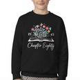 1945 Chapter Eighty 80th Birthday Books Themed 80 Year Old Youth Crewneck Sweatshirt