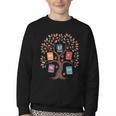 67 Days In The Books Reading Teacher 67th Day Of School Youth Crewneck Sweatshirt