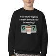 67 Meme English Teacher Reading Book Lover Humor Youth Crewneck Sweatshirt 67 Meme English Teacher Reading Book Lover Humor Youth Crewneck Sweatshirt