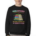 Abibliophobia Book Lovers Graphic Youth Crewneck Sweatshirt Abibliophobia Book Lovers Graphic Youth Crewneck Sweatshirt