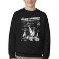 Alien Abduction UFO Lovers Comic Book Style Shirt Youth Crewneck Sweatshirt