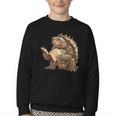 Alligator Snapping Turtle Reading A Book Youth Crewneck Sweatshirt Alligator Snapping Turtle Reading A Book Youth Crewneck Sweatshirt