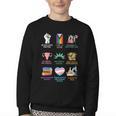 Ally Anti Trump Liberal BLM Love Is Love Banned Books Icons Youth Crewneck Sweatshirt