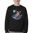Astronaut Reading Book In Space Books Lover Bookworm Youth Crewneck Sweatshirt Astronaut Reading Book In Space Books Lover Bookworm Youth Crewneck Sweatshirt