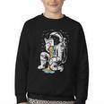 Astronaut Reading Book Space Galaxy Bookworm Men Women Kids Youth Crewneck Sweatshirt Astronaut Reading Book Space Galaxy Bookworm Men Women Kids Youth Crewneck Sweatshirt