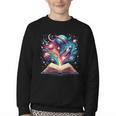 Astronomy Space Lover Books Bookworm Youth Crewneck Sweatshirt