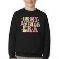 In My Author Era Writer Reading Writing Book Author Youth Crewneck Sweatshirt
