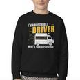 Awesome Bookmobile Driver What's Your Superpower Book Wagon Youth Crewneck Sweatshirt