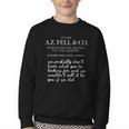 Aziraphale's Bookshop AZ Fell And Co Literary Antiquarian Youth Crewneck Sweatshirt