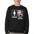 Back To School Library Unicorn Book Lover School Librarian Youth Crewneck Sweatshirt Back To School Library Unicorn Book Lover School Librarian Youth Crewneck Sweatshirt