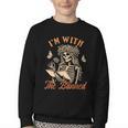 Banned Book Reading Squad Bookish I'm With The Banned Youth Crewneck Sweatshirt