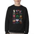 BLM Human Rights Feminism Trans Science Books LGBTQ Kindness Youth Crewneck Sweatshirt
