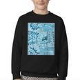 Blue Comic Book Blue Graphic Youth Crewneck Sweatshirt