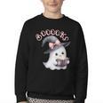 Boo Ghost Books Coquette Bow Halloween Women School Teacher Youth Crewneck Sweatshirt Boo Ghost Books Coquette Bow Halloween Women School Teacher Youth Crewneck Sweatshirt
