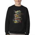 Book Abstract Art Drawing Painting Graphic Book Youth Crewneck Sweatshirt Book Abstract Art Drawing Painting Graphic Book Youth Crewneck Sweatshirt
