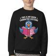 This Is My Book Character Costume Cute Pigeon Kids Reading Youth Crewneck Sweatshirt