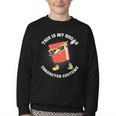 This Is My Book Character Costume- Dabbing Book Kids Youth Crewneck Sweatshirt