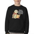 This Is My Book Character Costume Turtle Kids Reading Youth Crewneck Sweatshirt