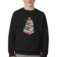 Book Christmas Tree Book Lover Teacher Librarian Men Women Youth Crewneck Sweatshirt Book Christmas Tree Book Lover Teacher Librarian Men Women Youth Crewneck Sweatshirt