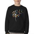 Book Dandelion Reading Lover Bookworm Bookish Librarian Read Youth Crewneck Sweatshirt