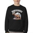 Book Dinosaur T-Rex Bookworm Dino Book Reading Youth Crewneck Sweatshirt Book Dinosaur T-Rex Bookworm Dino Book Reading Youth Crewneck Sweatshirt