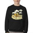 Book Frog Toad Vintage Book Frog Book Frog Reading Book Youth Crewneck Sweatshirt