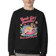 Book Girl Summer Beach Vacation Book Lover Youth Crewneck Sweatshirt Book Girl Summer Beach Vacation Book Lover Youth Crewneck Sweatshirt