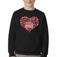 Book Heart Cute Read Book Reading Librarian Across America Youth Crewneck Sweatshirt Book Heart Cute Read Book Reading Librarian Across America Youth Crewneck Sweatshirt