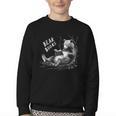 Book Lover Bear Cozy Reading Bear Graphic Bear Books Youth Crewneck Sweatshirt Book Lover Bear Cozy Reading Bear Graphic Bear Books Youth Crewneck Sweatshirt