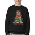 Book Lover Christmas Tree I Have No Shelf Control Youth Crewneck Sweatshirt Book Lover Christmas Tree I Have No Shelf Control Youth Crewneck Sweatshirt