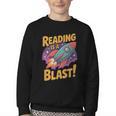 Book Lover Kids And Adults Reading Is a Blast Rocket Ship Youth Crewneck Sweatshirt Book Lover Kids And Adults Reading Is a Blast Rocket Ship Youth Crewneck Sweatshirt