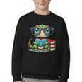 Book Lover Reading Iguana Youth Crewneck Sweatshirt
