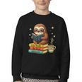 Book Lover Sloth Reading Bookish Library Read Books Be Kind Youth Crewneck Sweatshirt Book Lover Sloth Reading Bookish Library Read Books Be Kind Youth Crewneck Sweatshirt