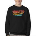 A Book Lover Without Her Kindle Is A Tragedy Apparel Youth Crewneck Sweatshirt