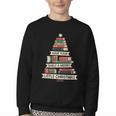 Book Merry Little Christmas Tree Holiday Youth Crewneck Sweatshirt