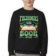 Book And Pajama Pajamas On Book Open Youth Crewneck Sweatshirt