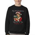 My Book Preference Has Me On The Naughty List Christmas Xmas Youth Crewneck Sweatshirt