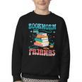 Book Reader Librarian Bookworm In Pajamas Book And Pajama Youth Crewneck Sweatshirt