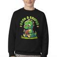 Book A Saurus Bookasaurus Dinosaur Book Girls Boys Toddler Youth Crewneck Sweatshirt