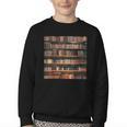 Book Book Shelves Library Youth Crewneck Sweatshirt