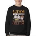 Book Writer Cliffhanger Creator Author Book Writing Novelist Youth Crewneck Sweatshirt Book Writer Cliffhanger Creator Author Book Writing Novelist Youth Crewneck Sweatshirt